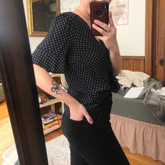 Sanctuary flutter sleeve polka dot blouse - Picture 10 of 15